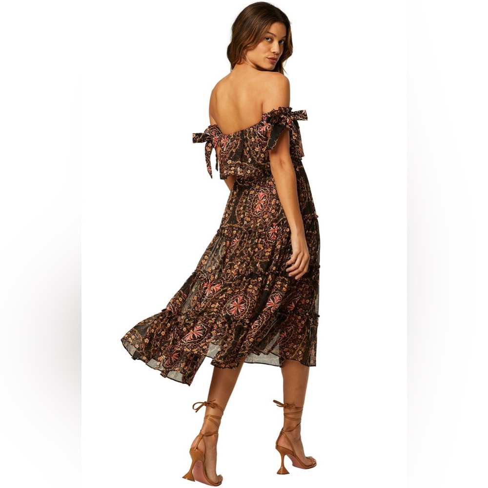 MISA Micaela Dress in Las Brisas Medallion 💖🖤🧡